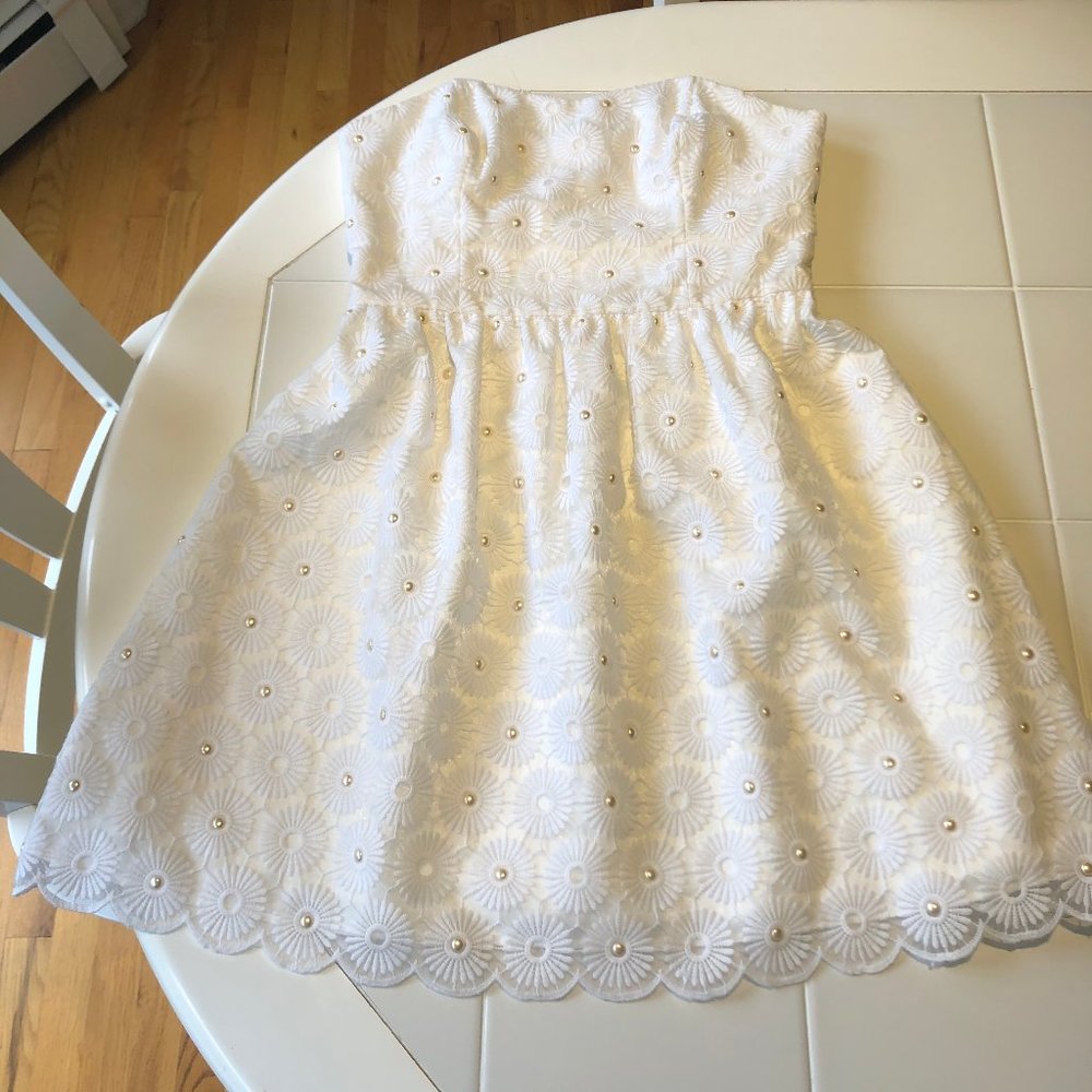 Lilly Pulitzer Payton White Pinwheel Dress- Size 8 - Picture 2 of 7